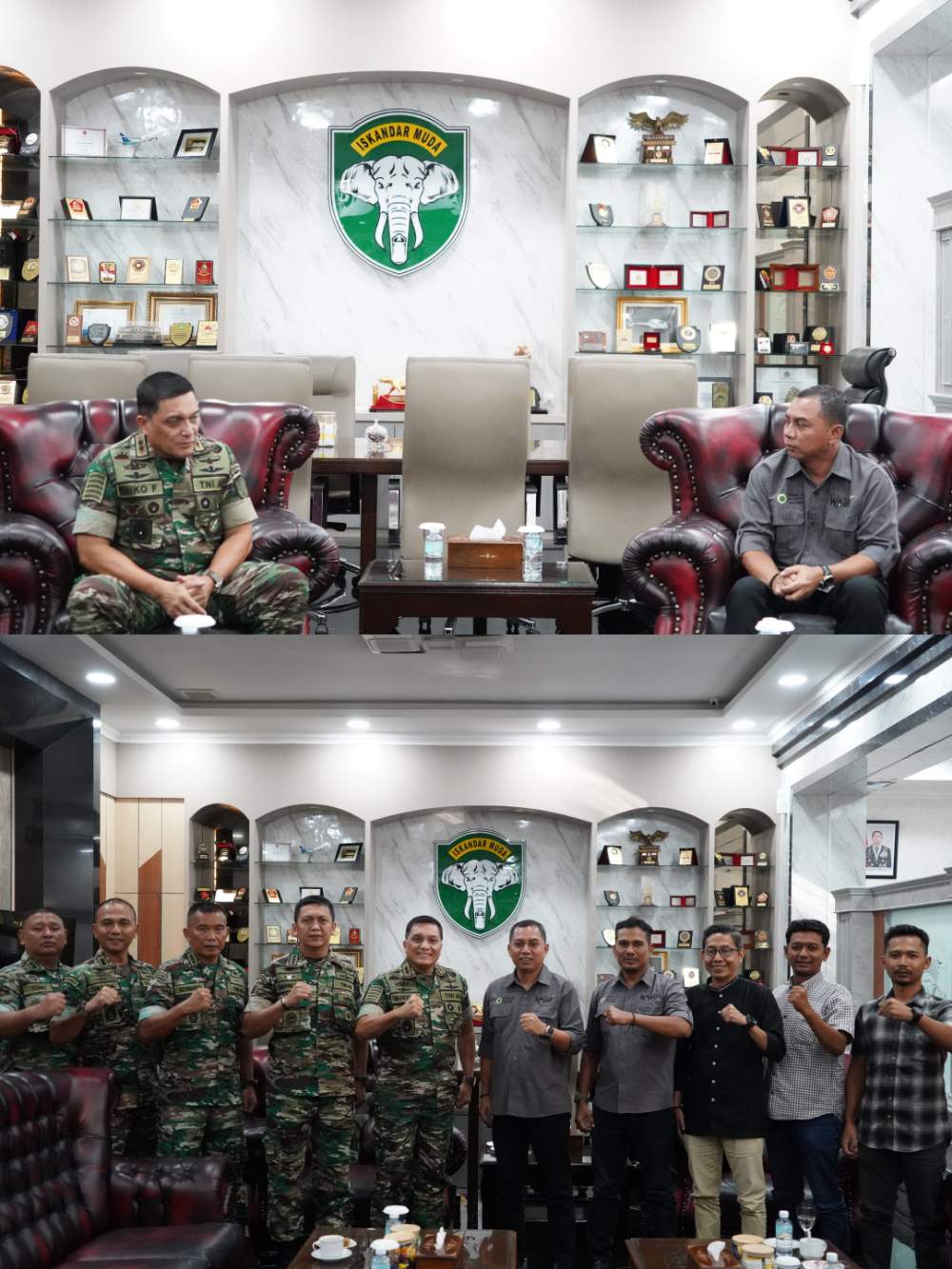 Pangdam Iskandar Muda Terima Audiensi Direktur Eksekutif WALHI Aceh.