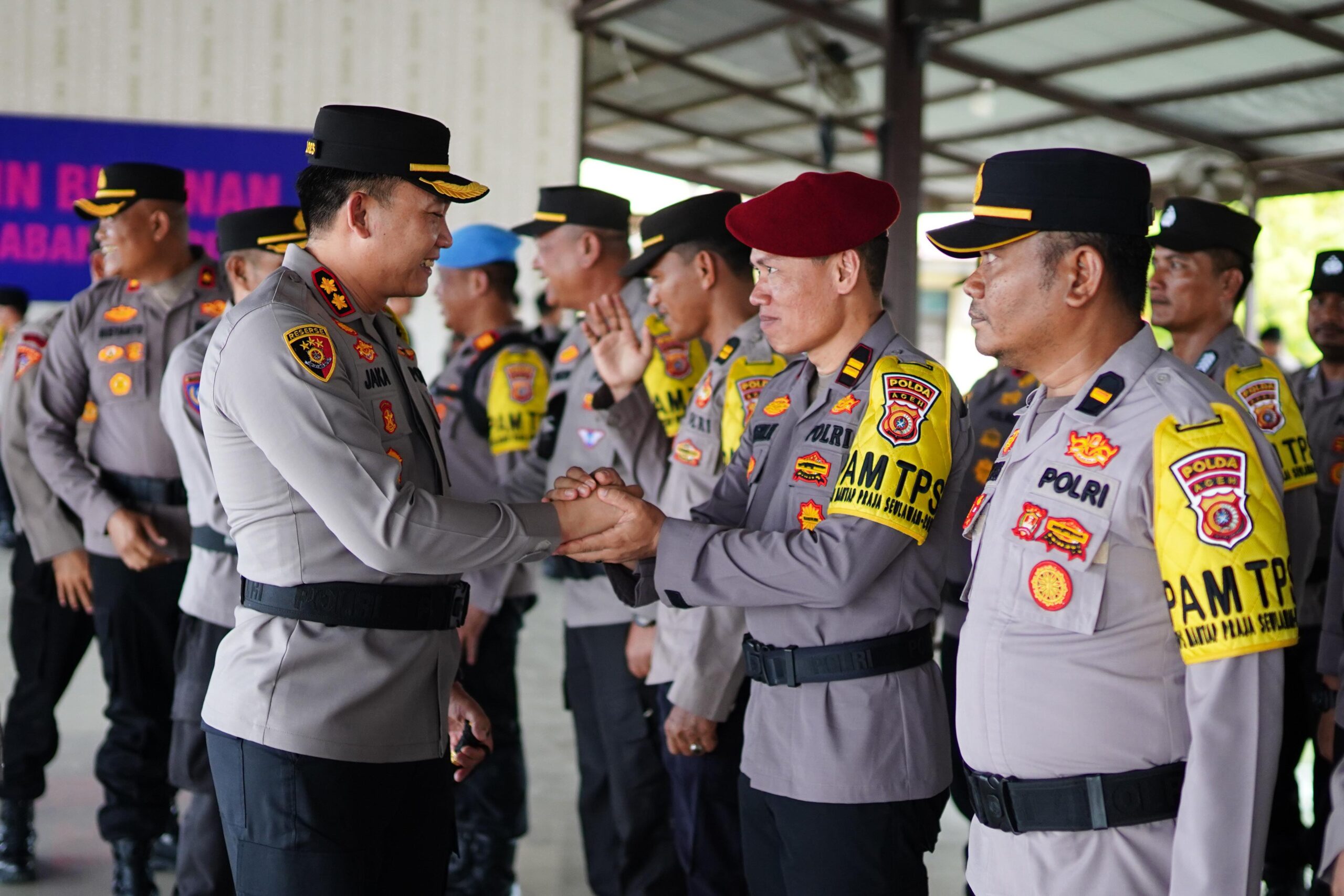 Kapolres Pidie Lepas BKO Polda Aceh, Usai Laksanakan Pengamanan TPS