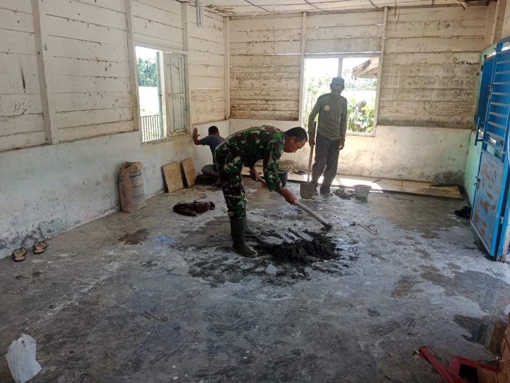 Pangdam IM Salurkan Bantuan Keramik untuk Fasilitas Ibadah di Nagan Raya Dan Mulai Dipasang