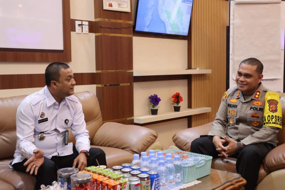 Kapolres Aceh Tamiang Menerina Kunjungan Audensi dan Silaturahmi Ka Lapas Narkotika Kelas IIB Langsa