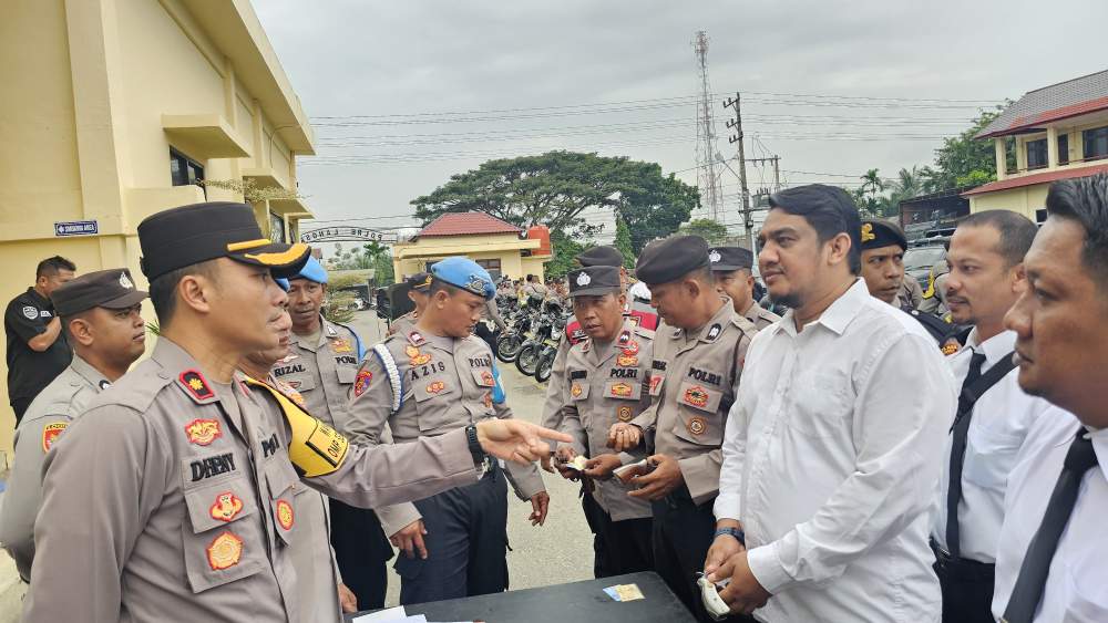 Kapolres Langsa Cek Kendaraan Dinas dan Senjata Api untuk Maksimalkan Pelayanan