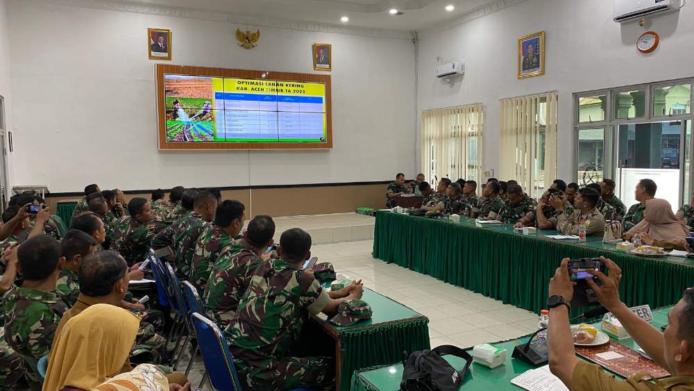 Konsolidasi Pengawalan Program Swasembada Pangan Melalui Rakor LTT di Makodim 0104/Atim