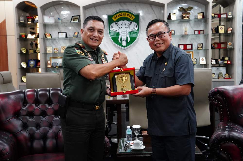 Pangdam Iskandar Muda Terima Audiensi Ketua Pengadilan Tinggi Banda Aceh.