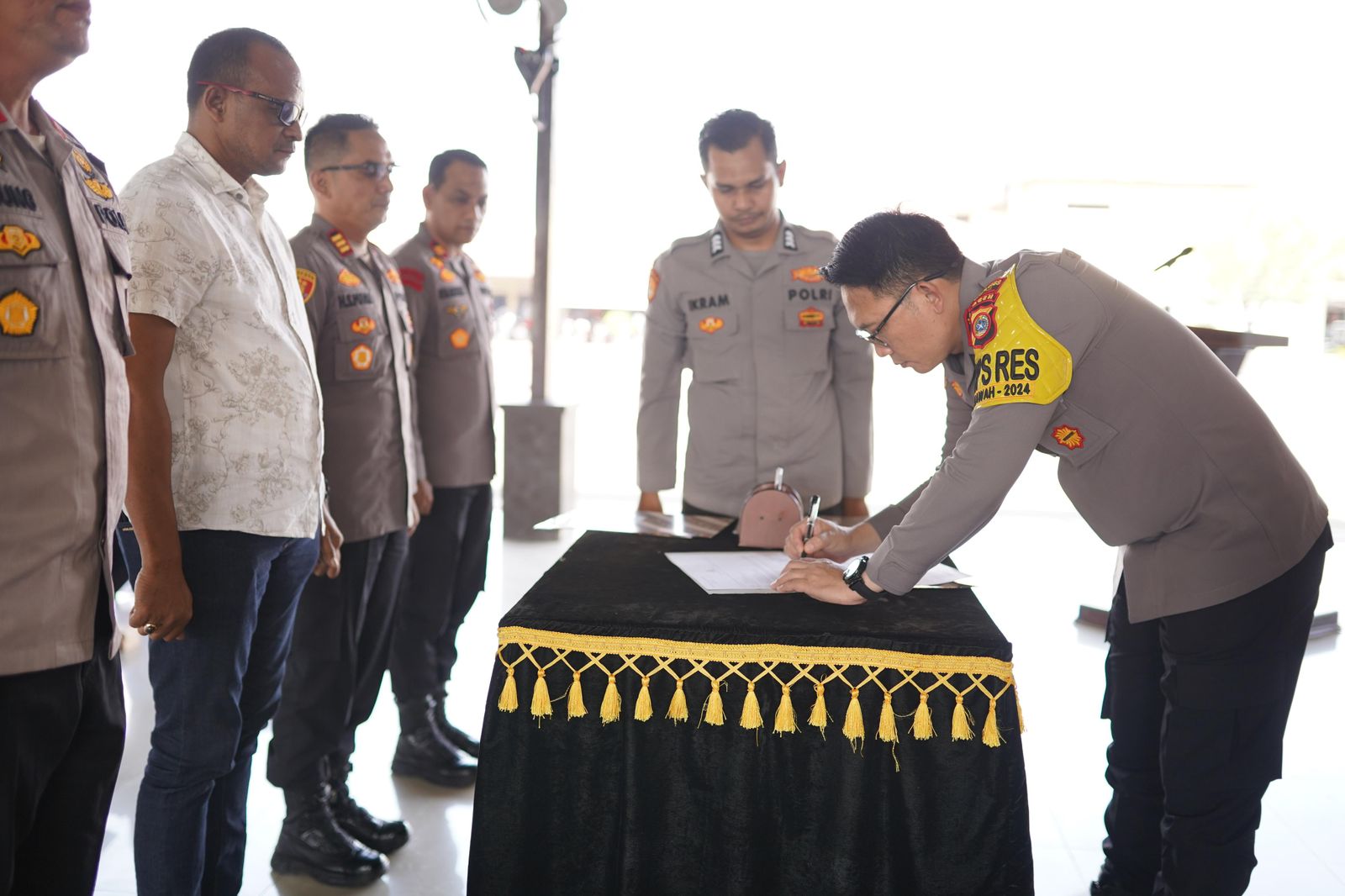 Polres Pidie Gelar Sosialisasi Dipa RKA – KL TA 2025 dan Penandatanganan Perjanjian Kinerja