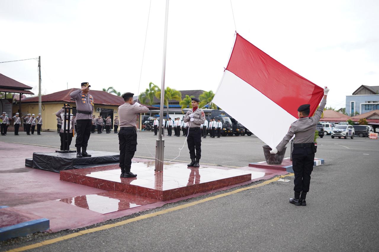 Polres Pidie Gelar Upacara Hari Kesadaran Nasional