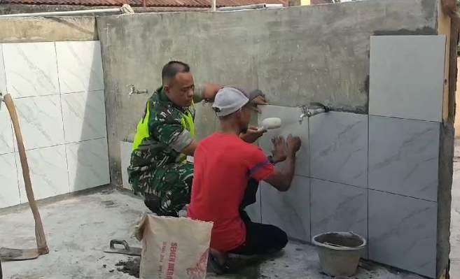 Keramik Bantuan Pangdam IM Untuk Masjid Dan Mushala Wilayah Aceh Tamiang Telah Selesai Di Kerjakan