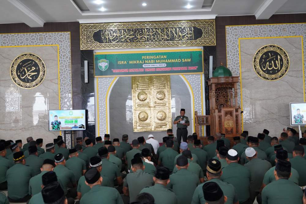 Peringatan Isra Mi’raj 2025: Pangdam IM Ajak Prajurit Tingkatkan Disiplin dan Loyalitas
