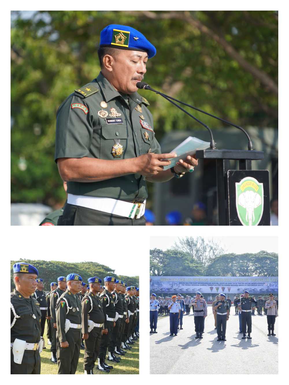 Operasi Gaktib dan Yustisi Citra Wira Rencong 2025 Wujud komitmen TNI dalam penegakan Hukum.