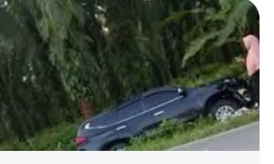 LAKA LANTAS MOBIL MITSUBISI PAJERO DAN SEPEDA MOTOR SUPRA X DI JL. NASIONAL  NAGAN RAYA