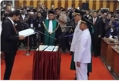 Gubenur Aceh Muzakir Manaf Resmi Lantik Bupati dan Wakil Bupati Aceh Selatan