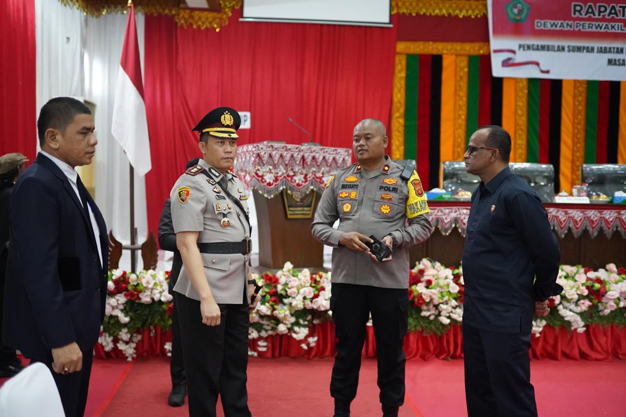 Polres Pidie Sukses Amankan Pengambilan Sumpah dan Pelantikan Bupati dan Wakil Bupati Pidie
