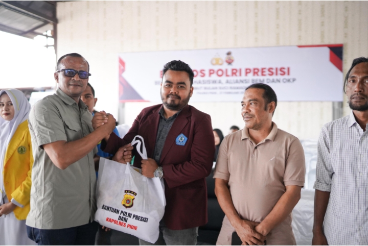 Polres Pidie Gelar Bakti Sosial  Polri Presisi Jelang Bulan Ramadhan