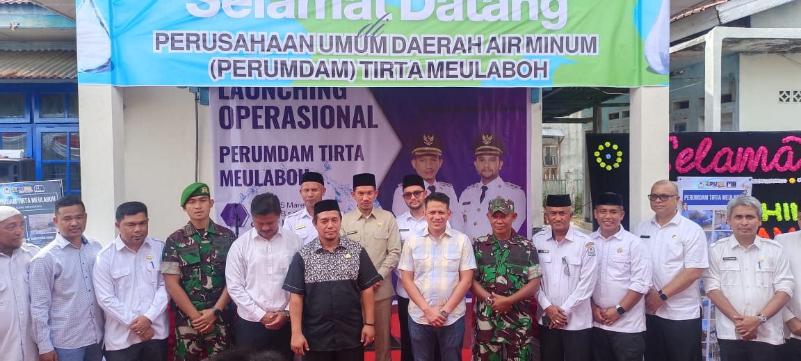 Hadiri Relaunching, H. Tarmizi, SE. Sebut PDAM Tirta Meulaboh Sangat Penting Bagi Masyarakat