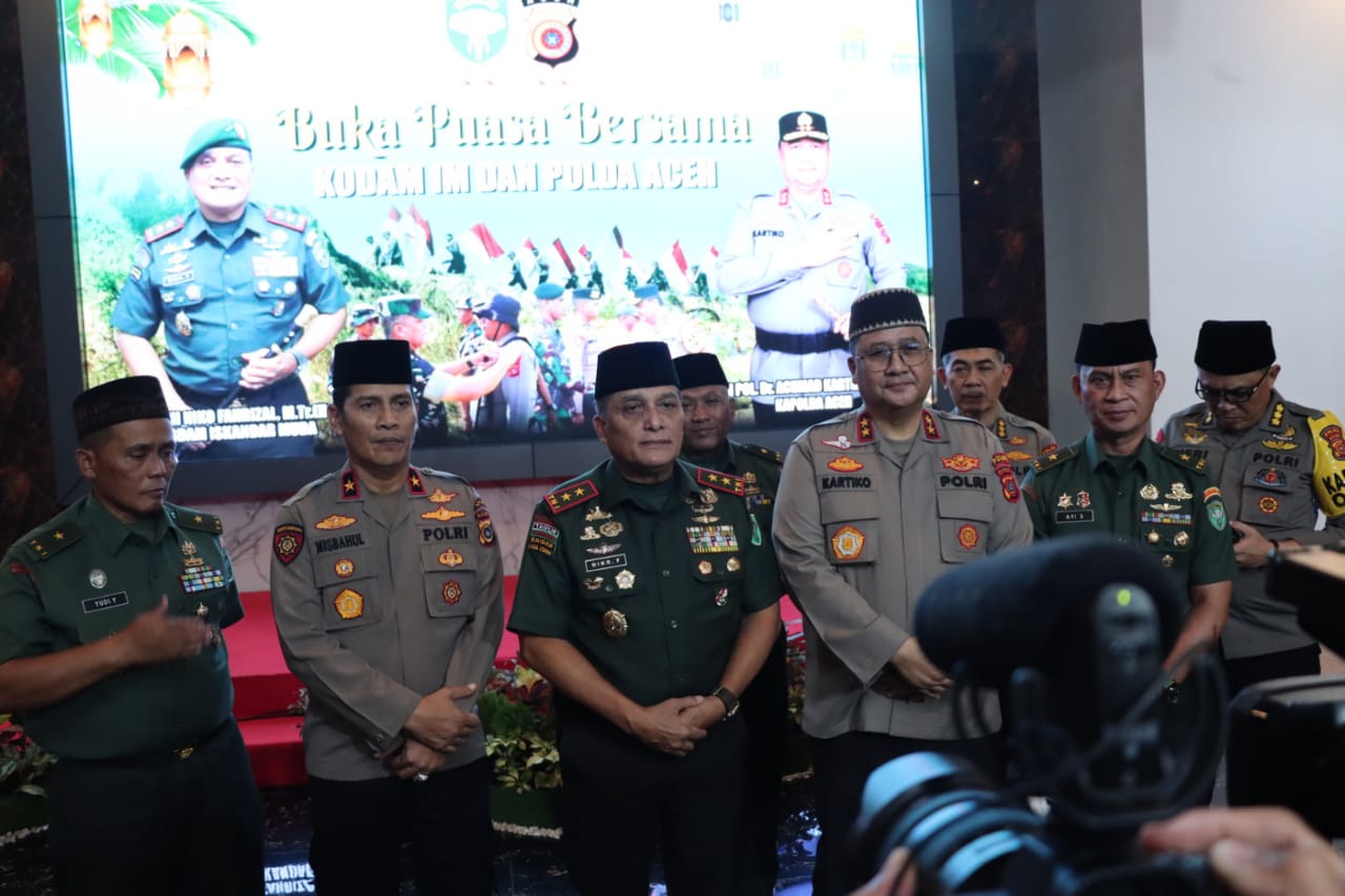 Kapolda Aceh Hadiri Buka Puasa Bersama di Kodam IM: Wujud Soliditas dan Sinergisitas TNI-Polri