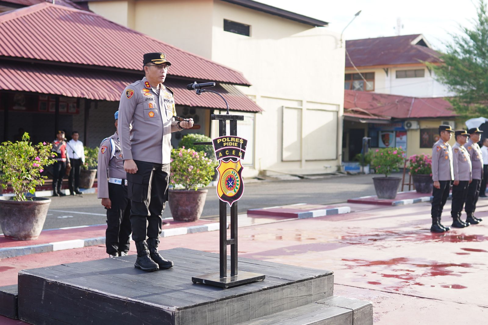 Cegah Pelanggaran Personel, Ini Pesan Kapolres Pidie Saat Apel Jam Pimpinan