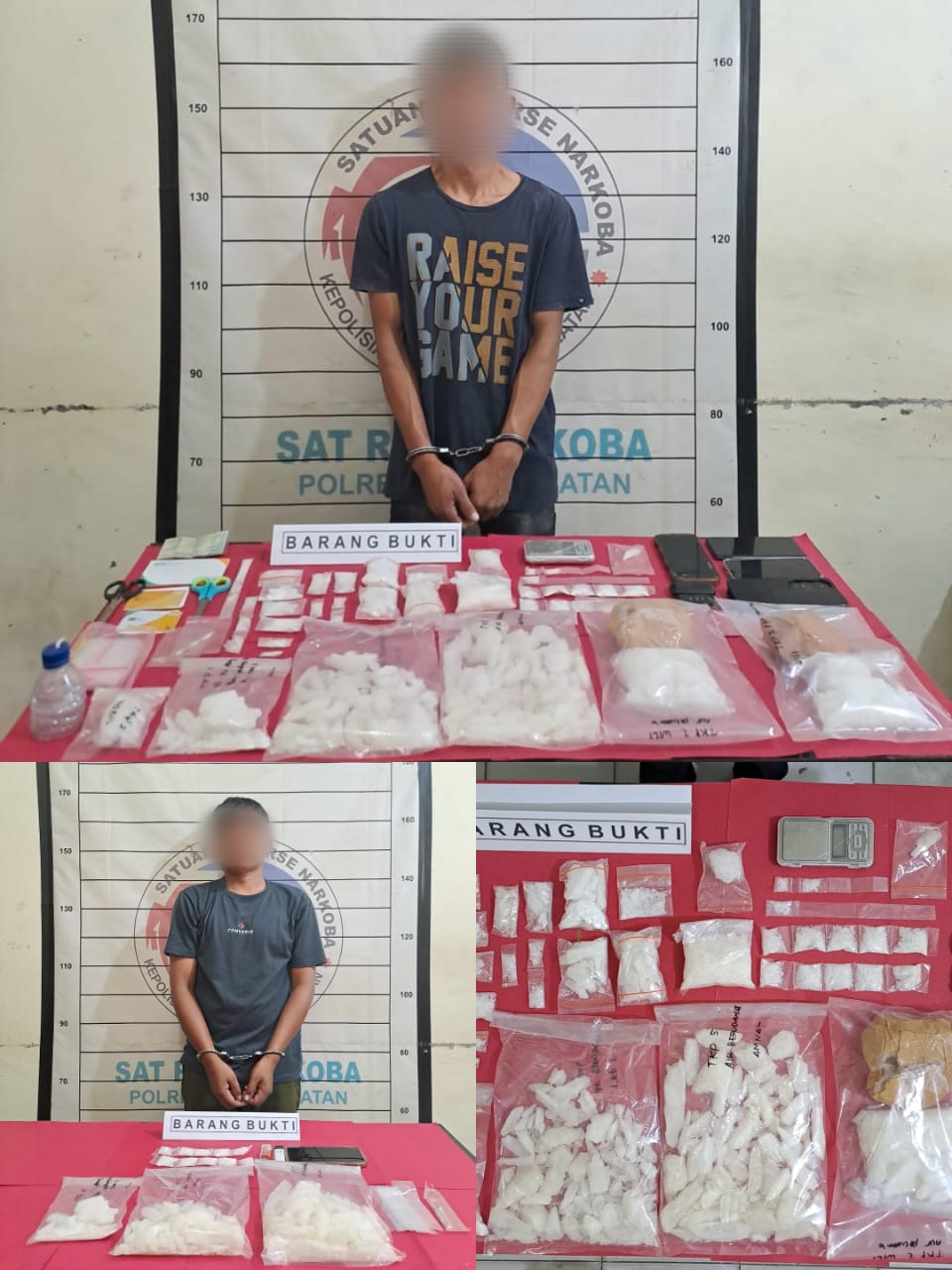 Polres Aceh Selatan Berhasil Ungkap Jaringan Narkoba, 1450 Gram Sabu Diamankan