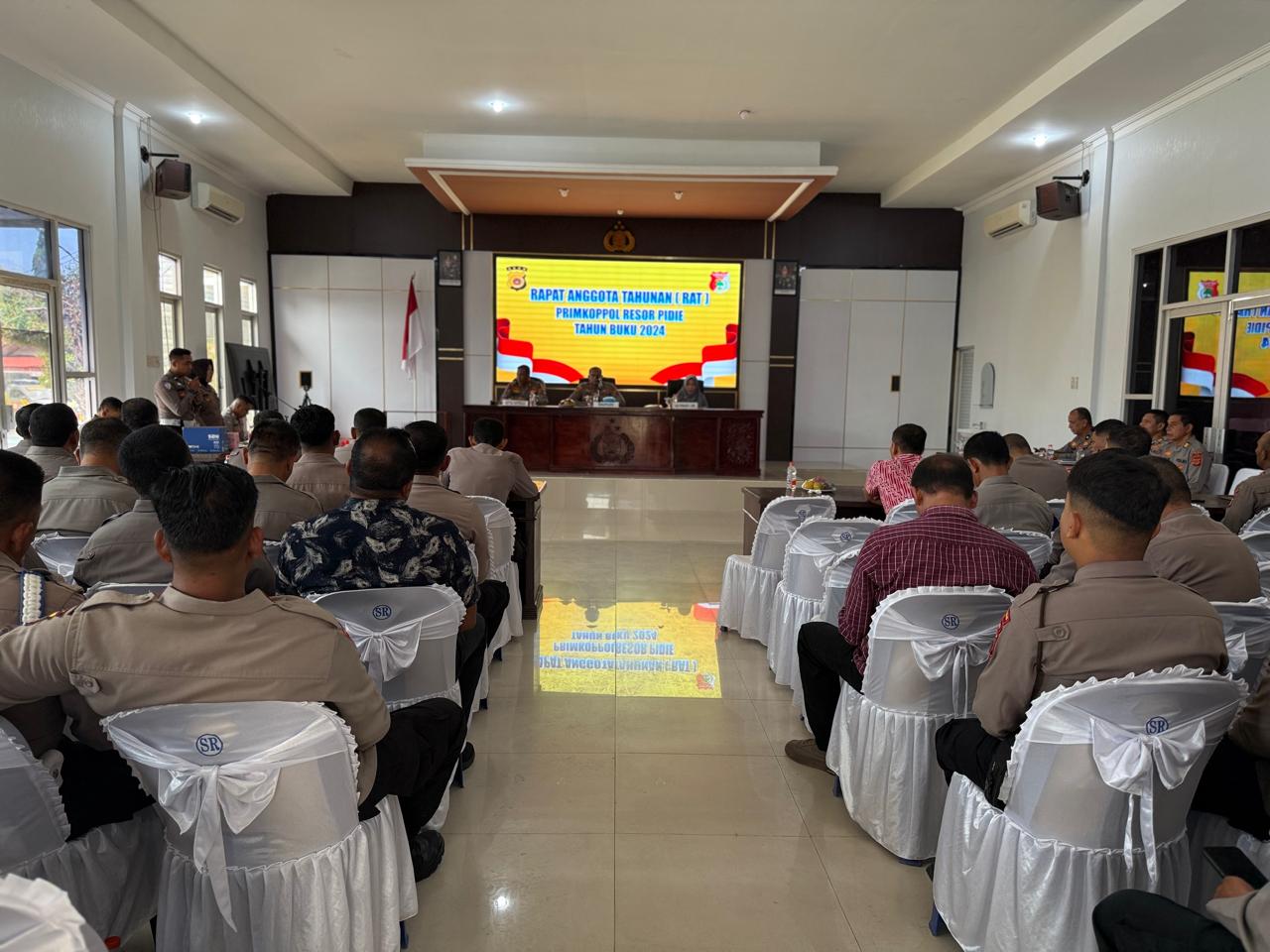 Polres Pidie Gelar RAT Primkoppol Resor Pidie, Tutup Buku Tahun 2024