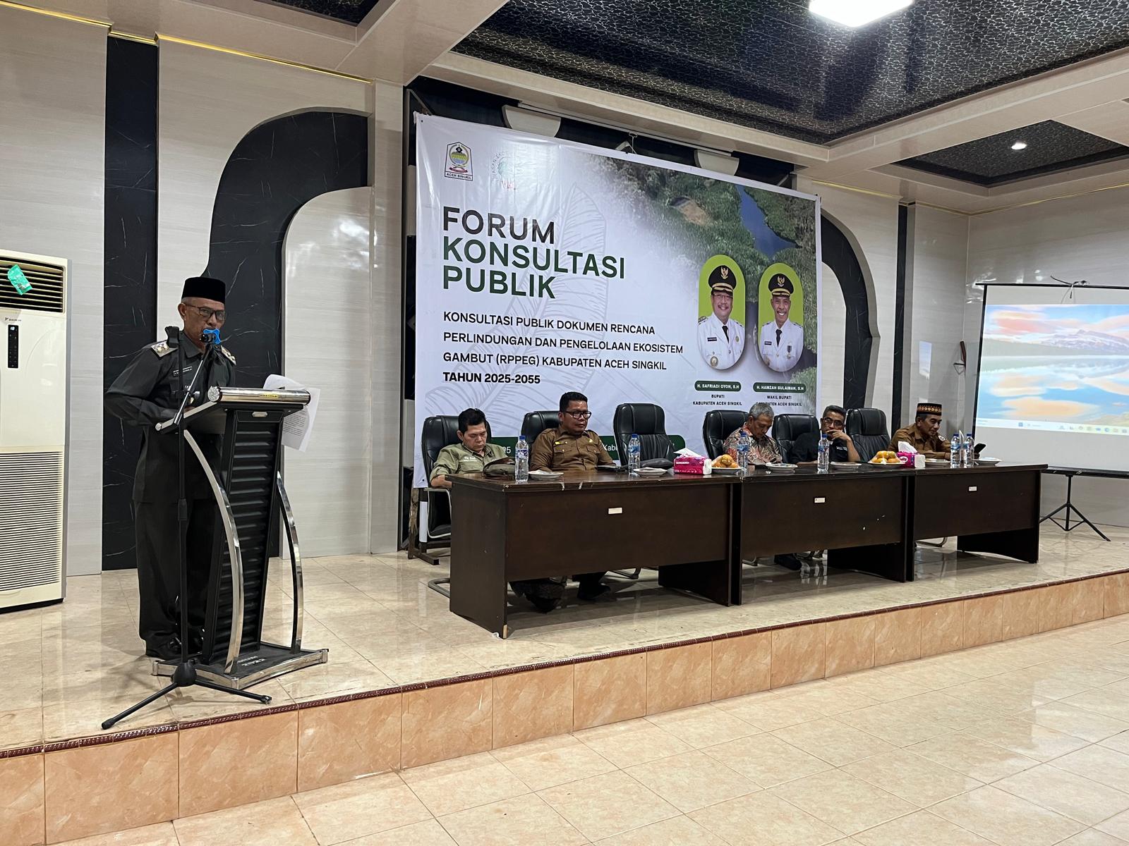 Forum Konsultasi Publik Penyusunan Dokumen RPPEG di Aceh Singkil: Menyerap Aspirasi, Menata Masa Depan Kawasannya
