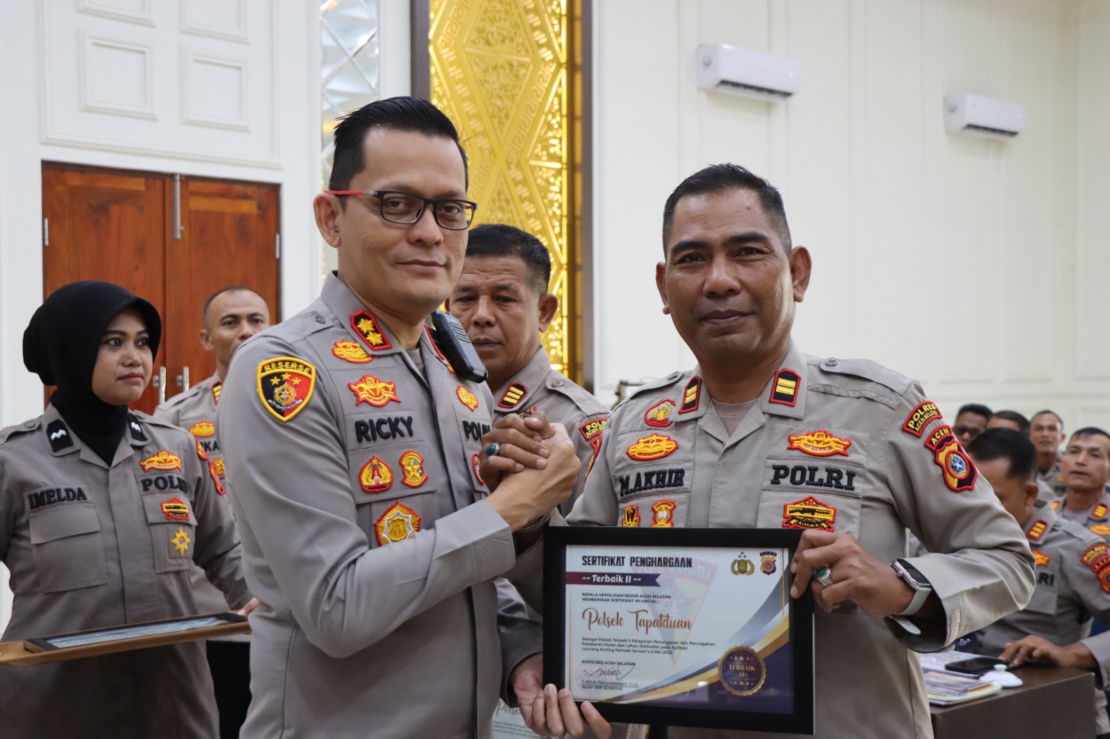 Polres Aceh Selatan Gelar Operasional Bulanan, Bahas Evaluasi Kamtibmas Tahun 2025