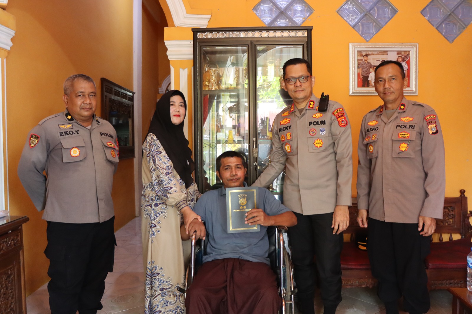 Polres Aceh Selatan Lakukan Home Visit, Wujud Nyata Empati kepada Anggota