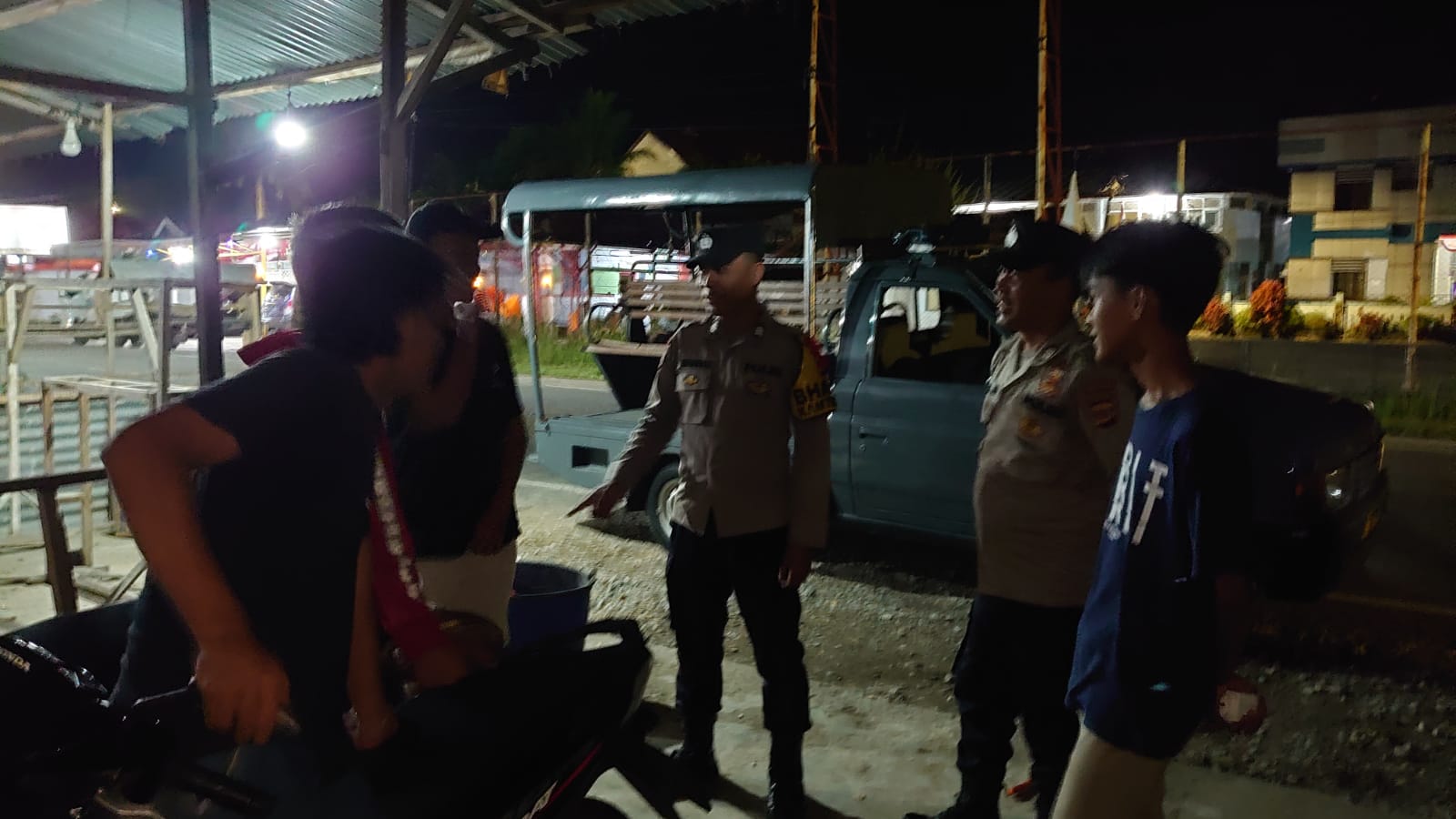 Polsek Tapaktuan Lakukan Patroli Malam, Antisipasi Gangguan Kamtibmas