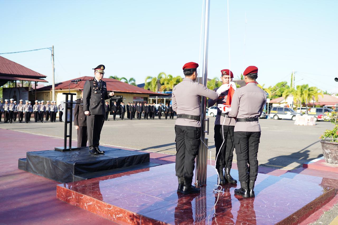 Kapolres Pidie Irup Hari Lahir Pancasila 2025, Bacakan Sambutan Kepala BPIP RI