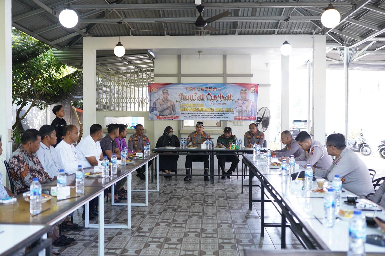 Jumat Curhat di Grong-Grong, Kapolres Pidie Dengar Langsung Aspirasi Warga