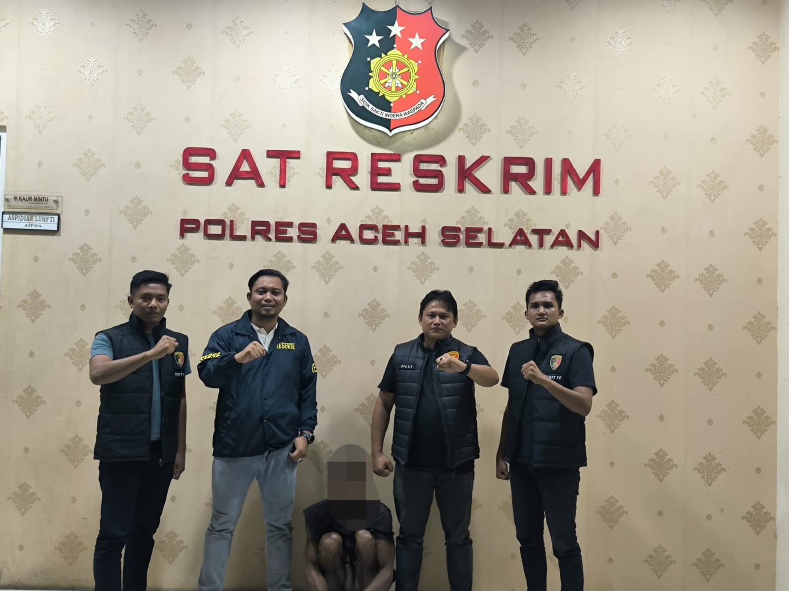 Kurang dari Tiga Jam, Sat Reskrim Polres Aceh Selatan Ringkus Pembunuh Anak Kandung