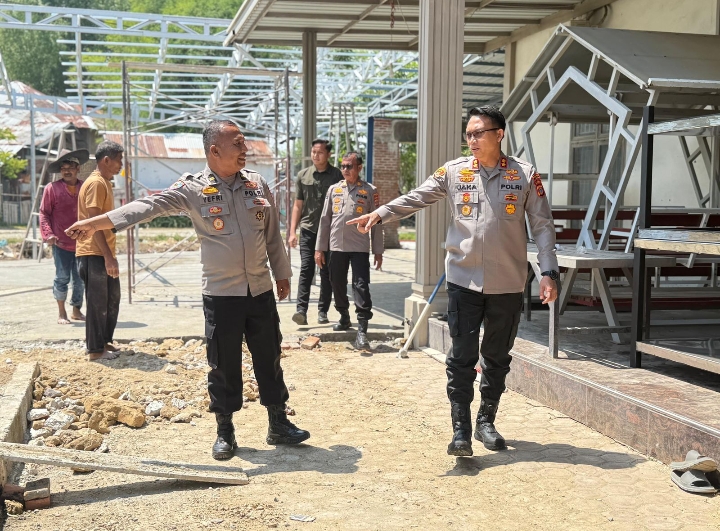 Kapolres Pidie Tinjau Progres Pembangunan SPPG Yayasan Kemala Bhayangkari Polres Pidie