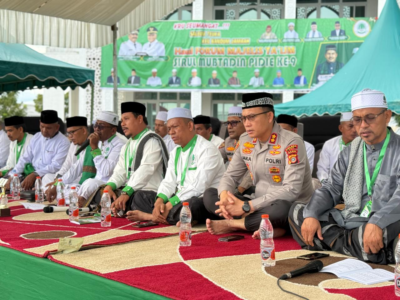 Kapolres Pidie Hadiri Haul Akbar Ke-9 Majelis Ta’lim Sirul Mubtadin