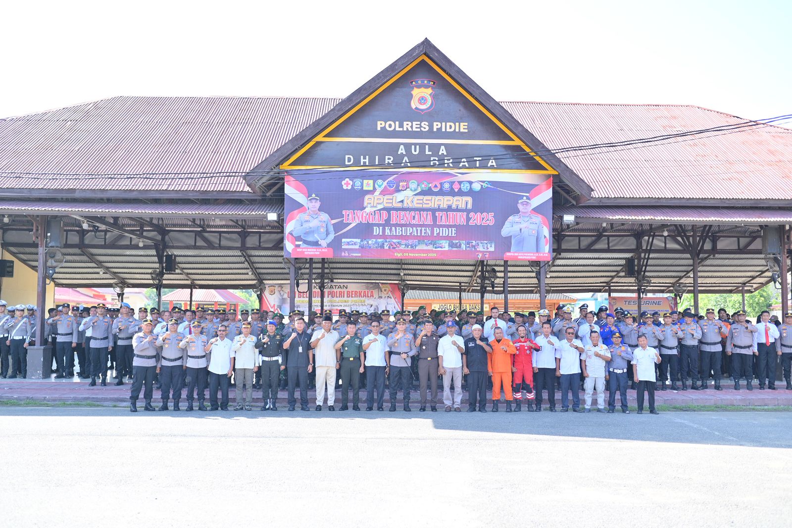 Kapolres Pidie Pimpin Apel Kesiapan Tanggap Bencana Tahun 2025