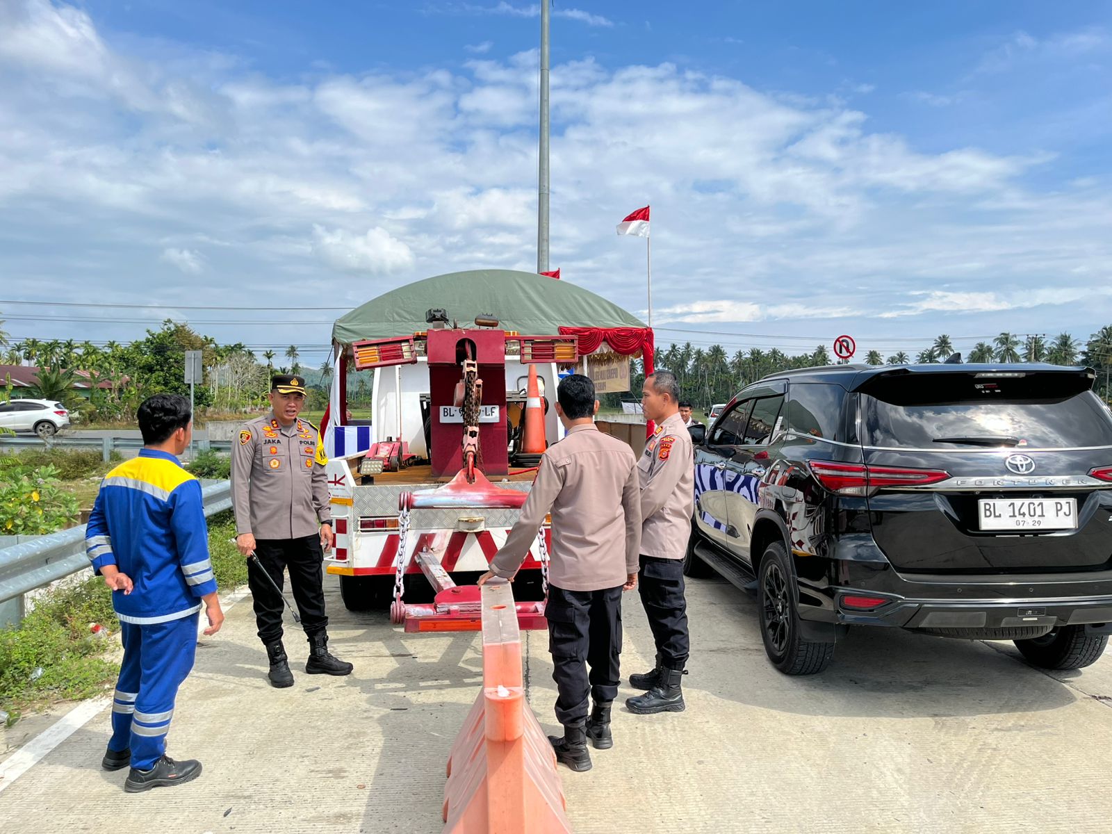 Operasi Lilin Seulawah 2025: Kapolres Pidie Cek Kesiapan Personel Pos Pantau dan Tol Padang Tiji