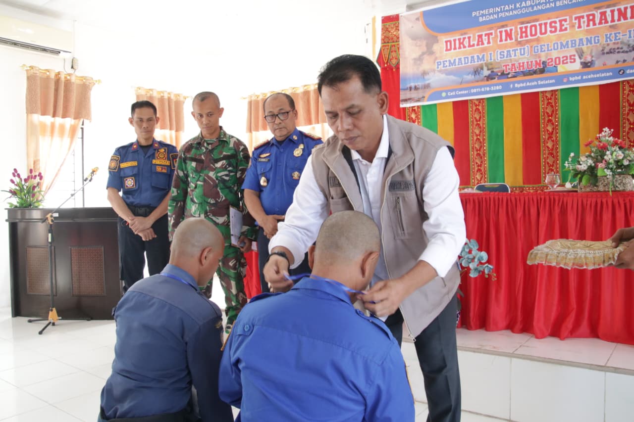 Plt Bupati Aceh Selatan Buka Diklat In House Training (IHT) Damkar I Gelombang II Tahun 2025 