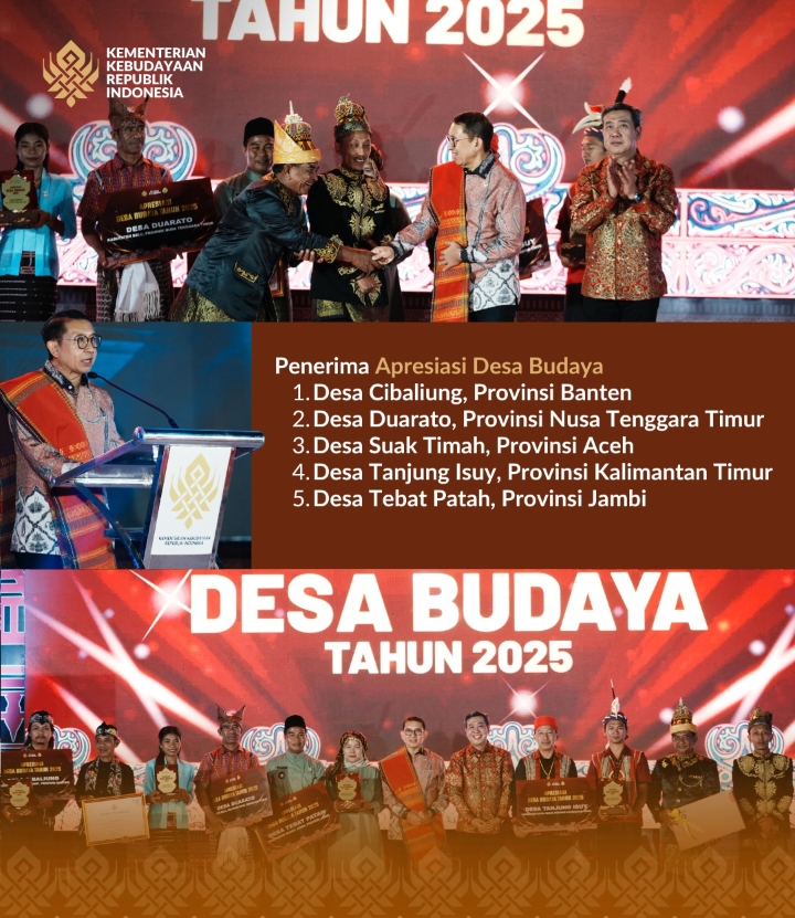 Gampong Suak Timah Raih Apresiasi Desa Budaya Nasional 2025