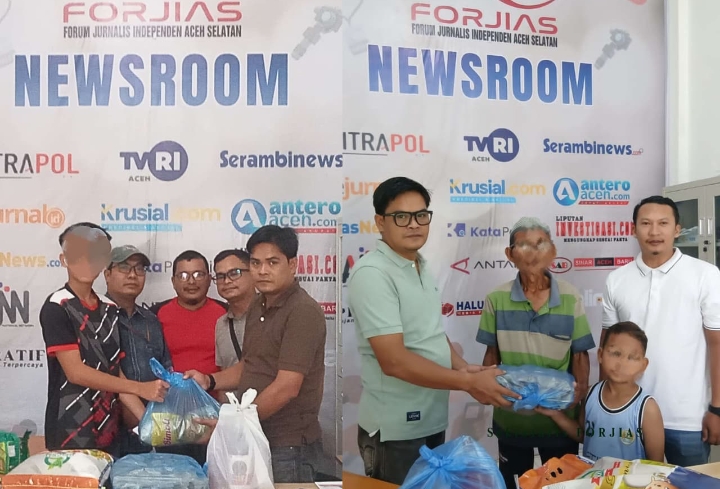 Jelang Ramadan, FORJIAS Salurkan Infaq untuk Anak Yatim dan Warga Kurang Mampu di Tapaktuan