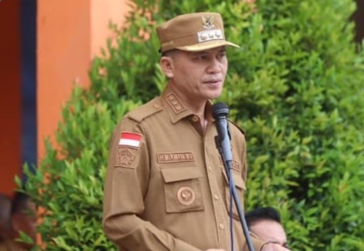 Bupati Aceh Selatan Apel Perdana Setelah Non Aktif. Ajak Aparat Tingkatkan Pengabdian