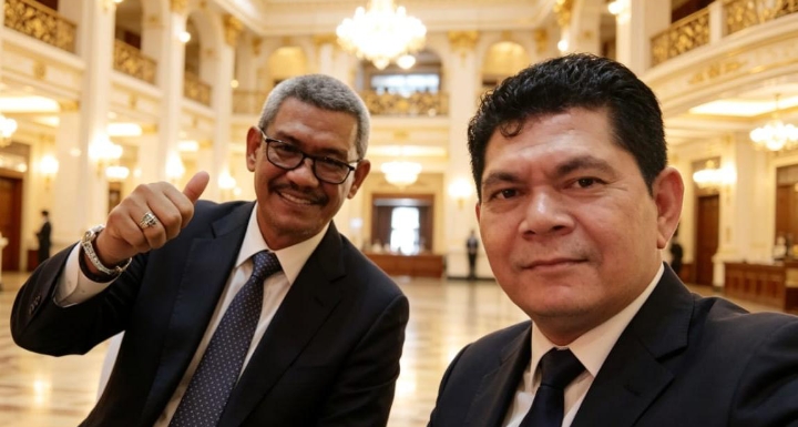 Foto dari kiri ke kanan. Dr. H. Firmansyah, S.H., M.H. (berkacamata), dan Dr. Ir. TM Zulfikar, S.T., M.P., IPU.
(Ketua Umum & Sekjen Perkumpulan Masyarakat Langsa/PERMASA)